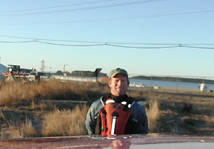 At the launch site in Jonesport (automatic shutter).