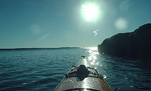 Along Browney Island w/ Pond Point ahead.