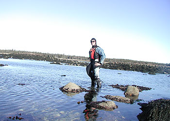 Entrance to "The Pond" at low tide.