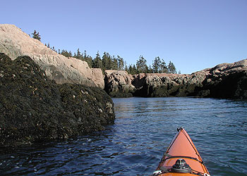 The cliffs along Red Head.