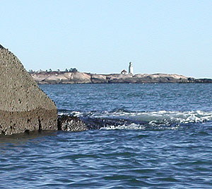 Mistake Island Light from Little Cape Point.