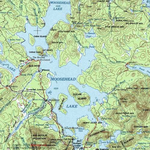 Charts For Moosehead Lake Maine