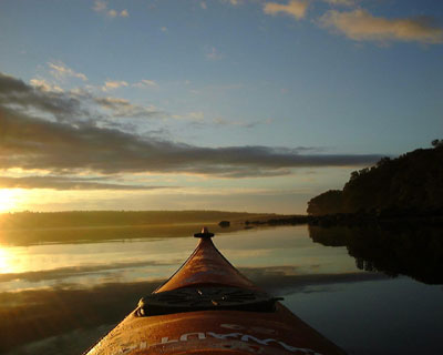 A Sears Island Dawn (Sears Island is on the right)